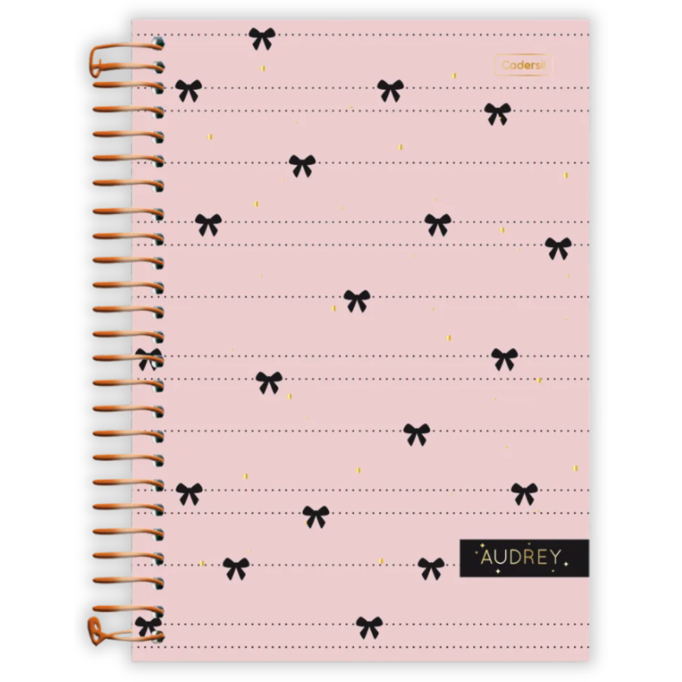 Caderno com Espiral Pequeno 1/4 Audrey Cadersil - #2