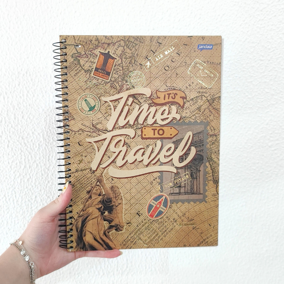 Caderno com Espiral Universitário Eco Way 1 Matéria Jandaia - #1