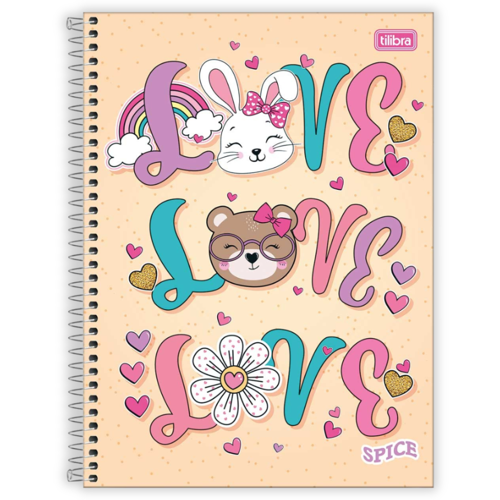 Caderno com Espiral Universitário 1 Matéria Spice Feminino Tilibra - #5