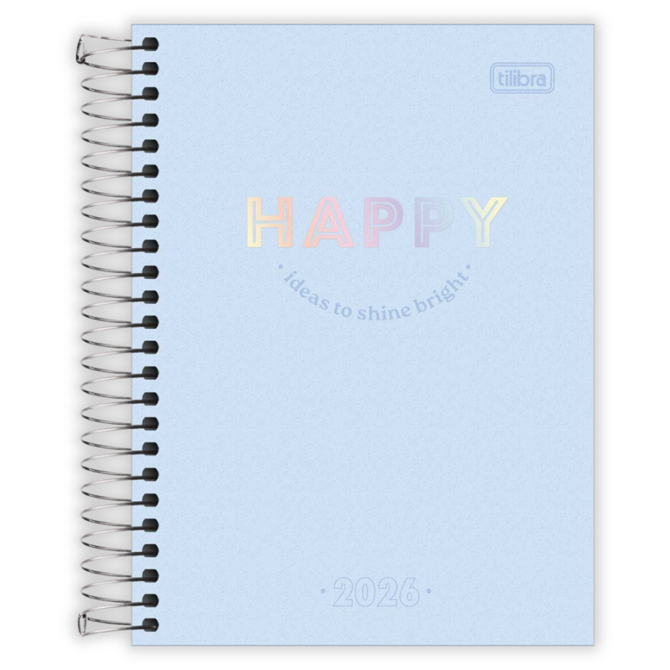 Agenda Espiral Diária Pequena Happy 2026 Tilibra - #5
