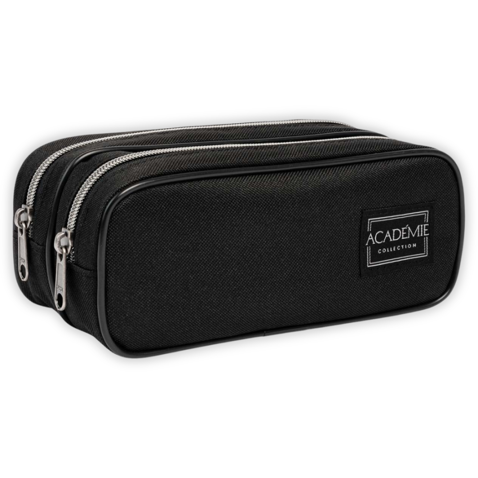 Estojo Duplo Preto 179558 Académie Tilibra