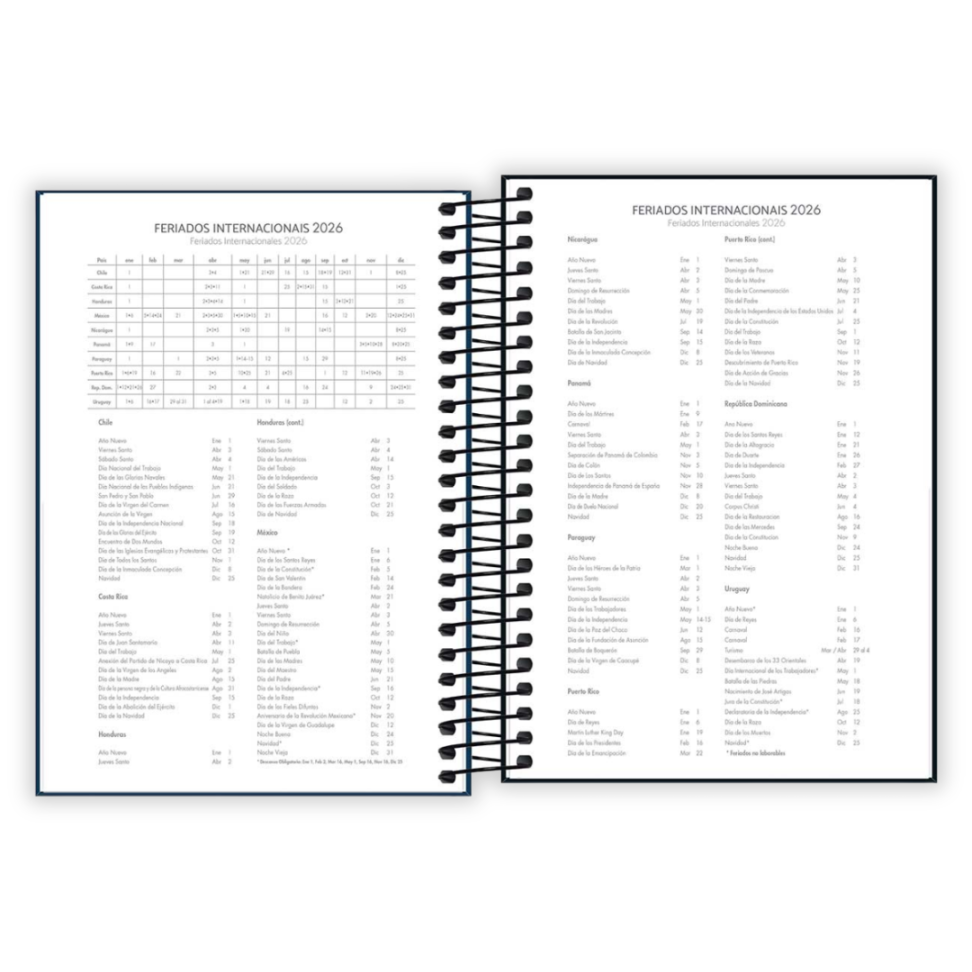 Agenda Executiva Espiral Diária Colorida Spice 2026 Tilibra - #9