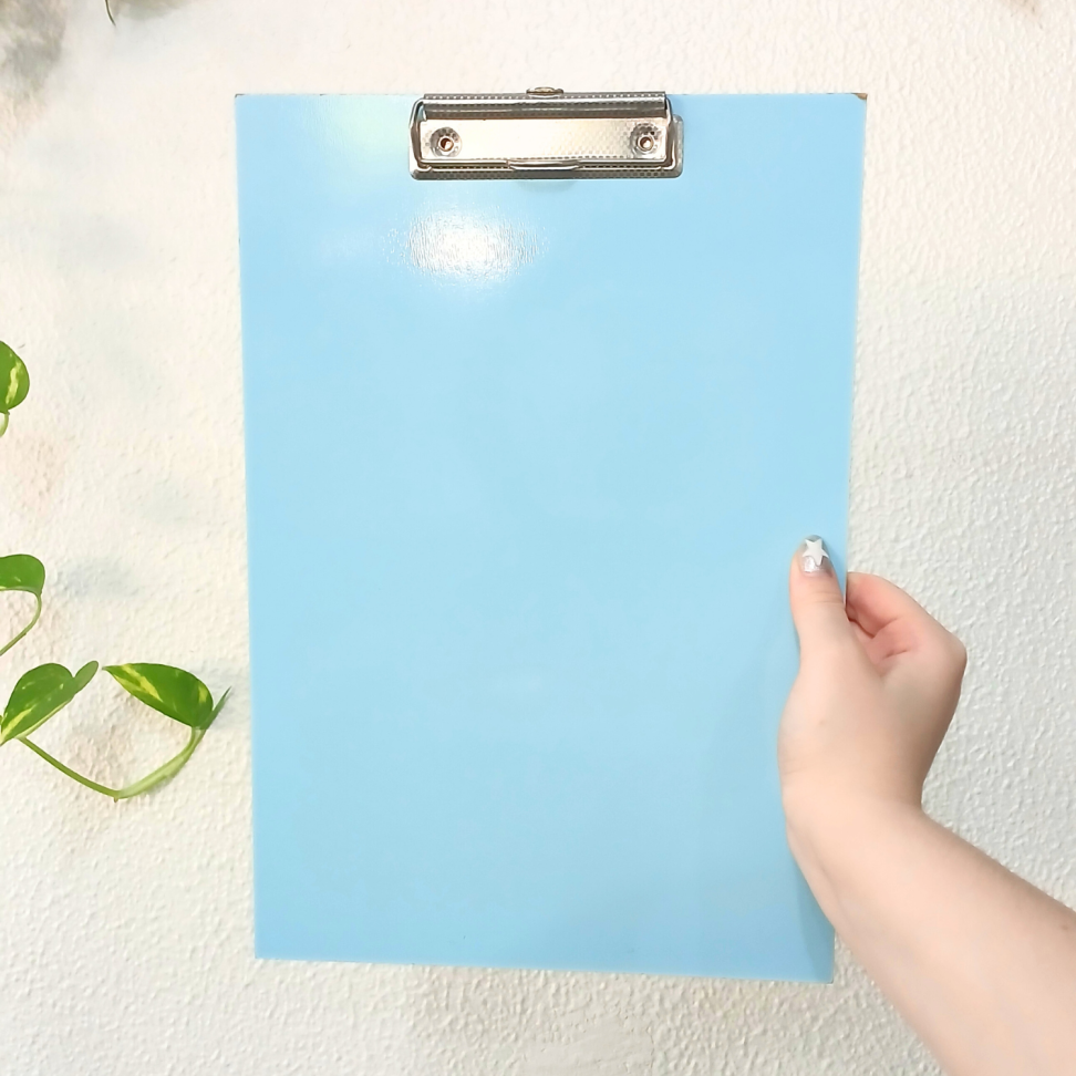 Prancheta Ofício com Grampo Metálico Madeira Azul Office Stalo - #3