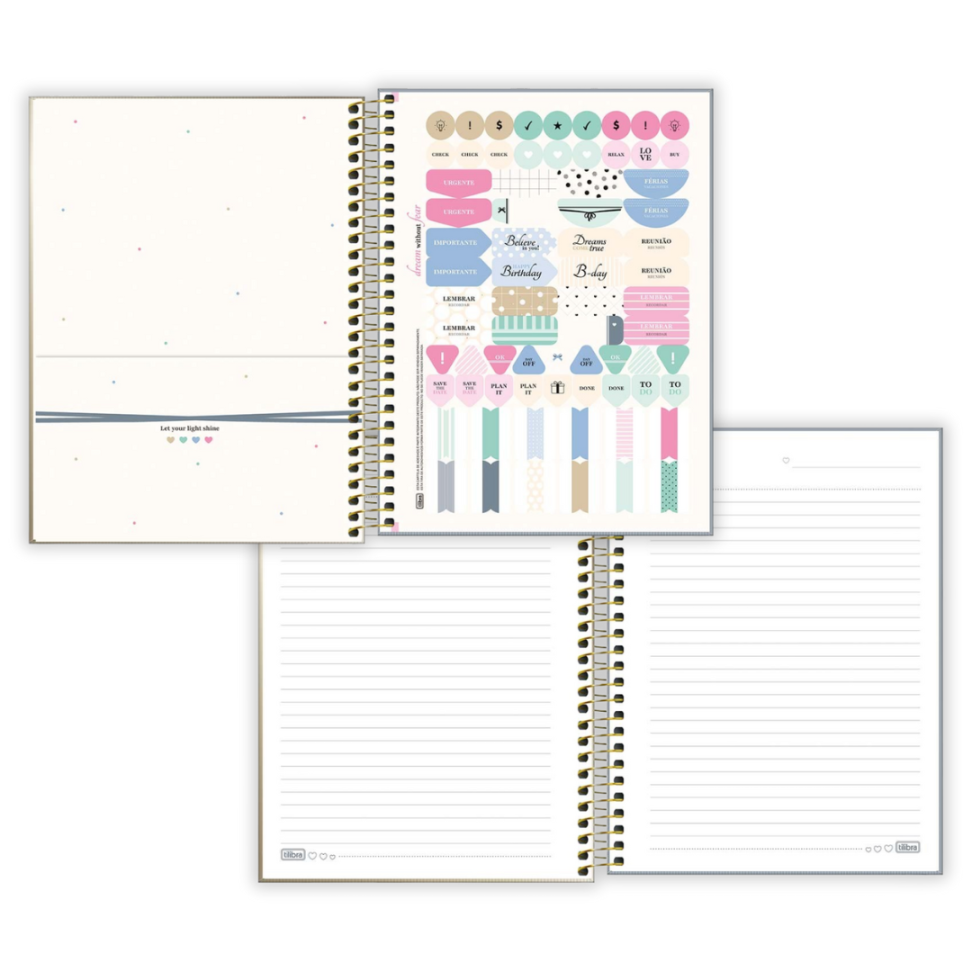 Caderno com Espiral Colegial 1 Matéria West Village Tilibra - #1