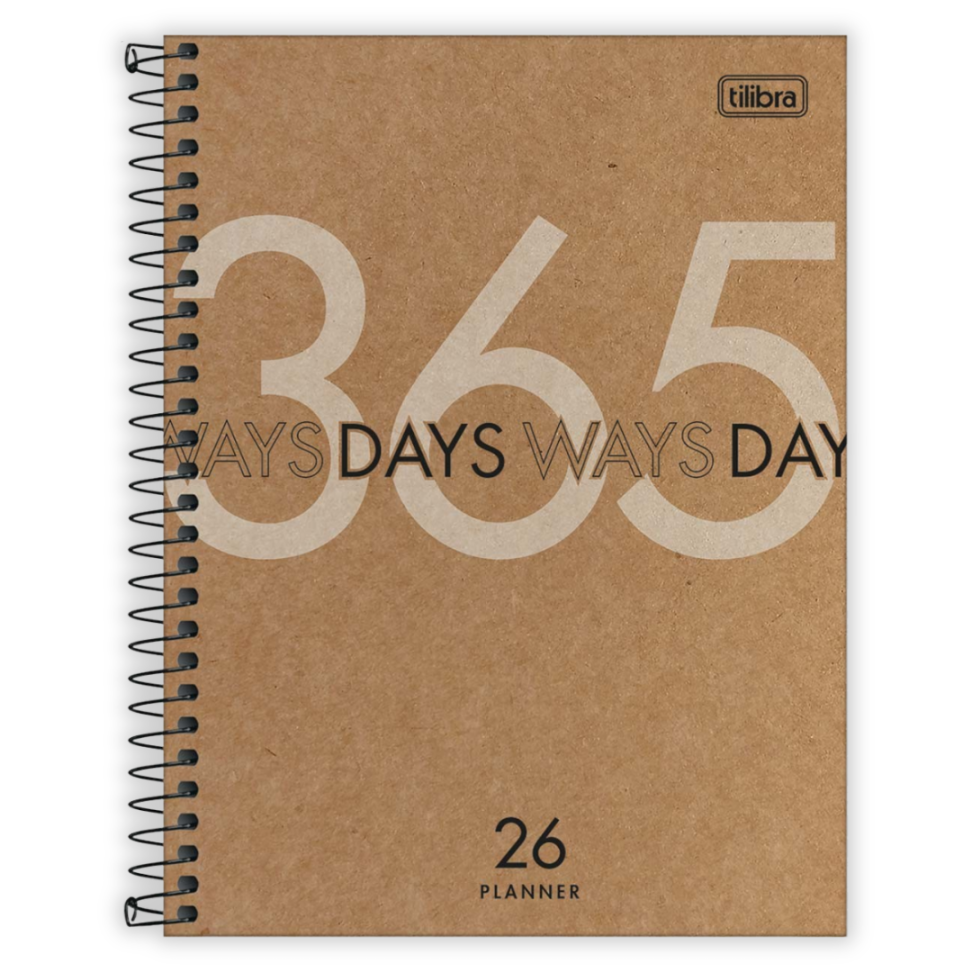 Planner Espiral Médio Kraftwork 2026 Tilibra - #2