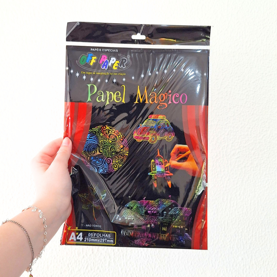 Papel Mágico 5 Folhas A4 com Bastão Off Paper - #1
