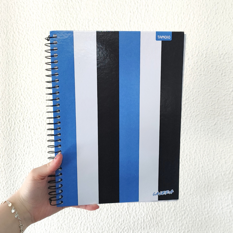 Caderno com Espiral Universitário 10 Matérias Galera Grêmio Tamoio - #1