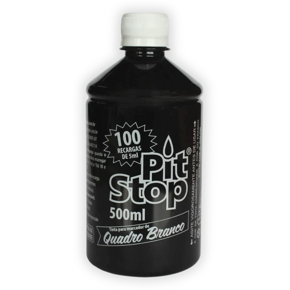 Tinta Refil para Marcador de Quadro Branco Pit Stop 500ml Brasinks