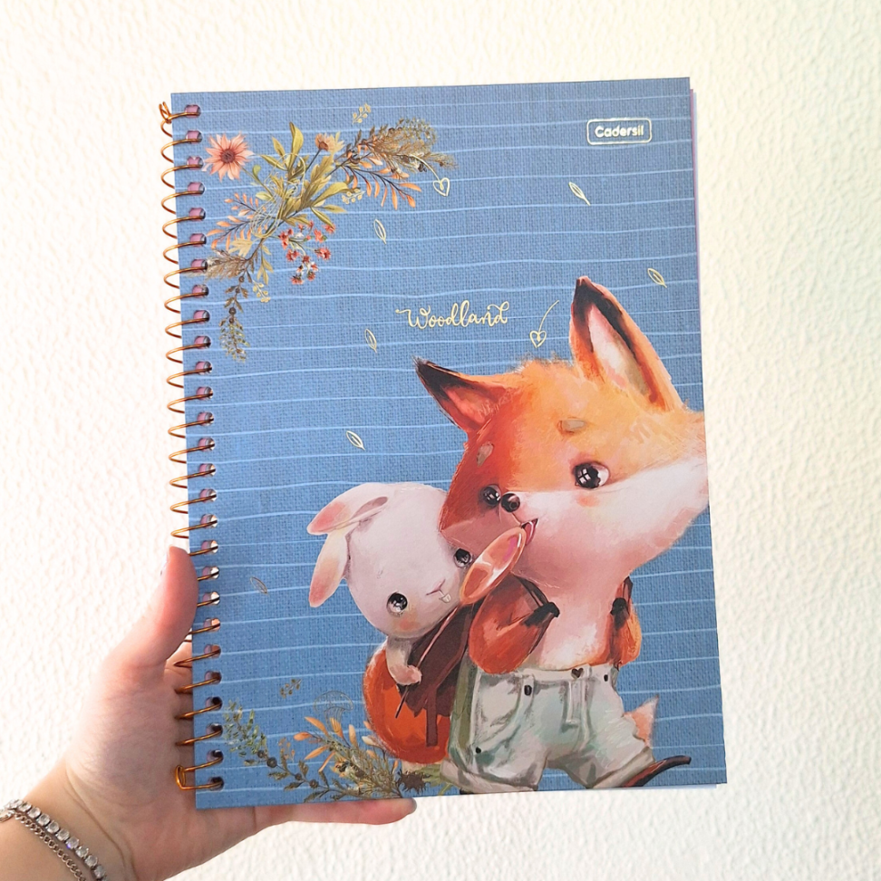 Caderno com Espiral Universitário Woodland 1 Matéria Cadersil - #8
