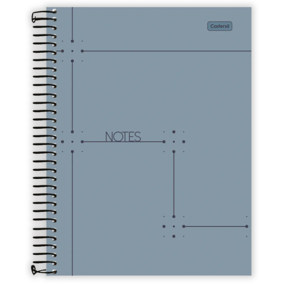 Caderno com Espiral Universitário Notes 1 Matéria Cadersil - #4