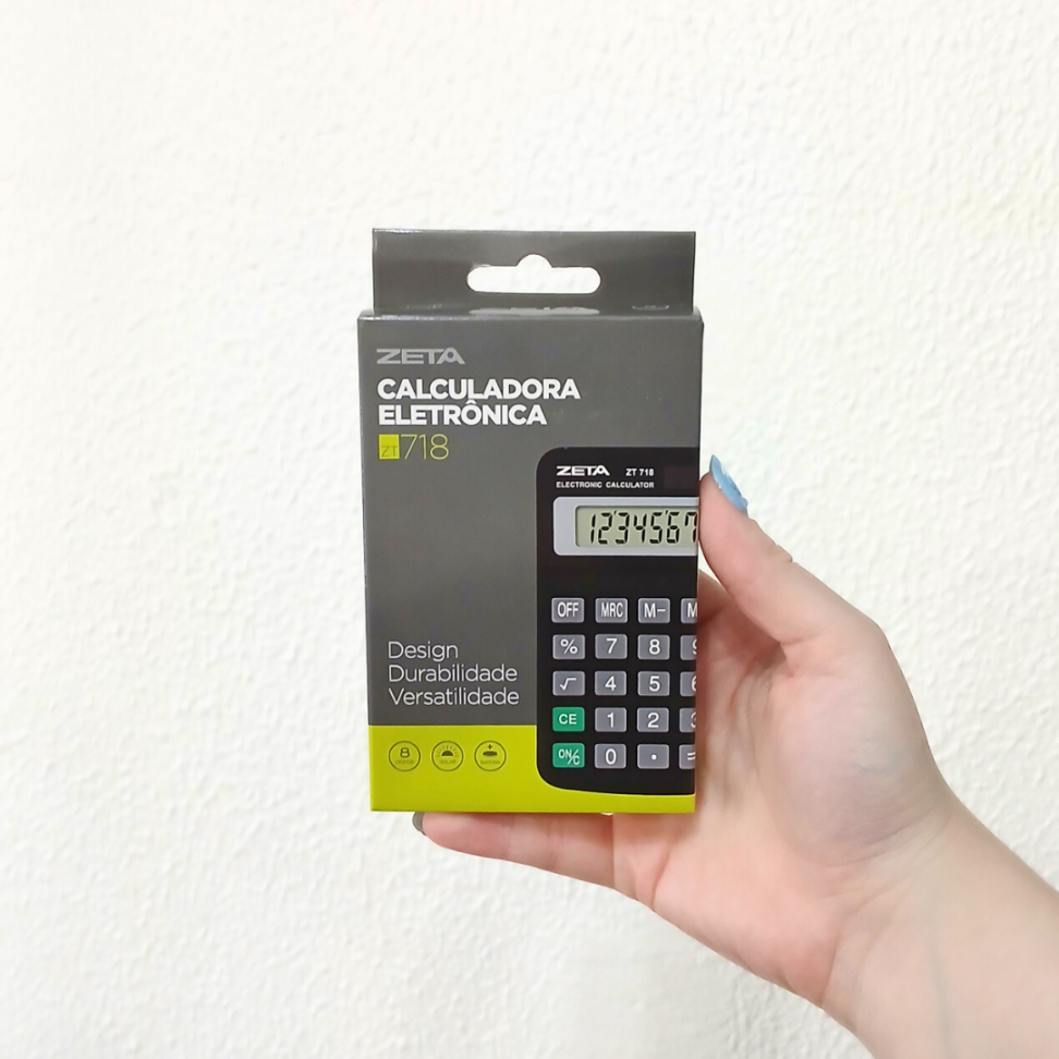 Calculadora de Mesa Eletrônica ZT-718 Zeta - #2