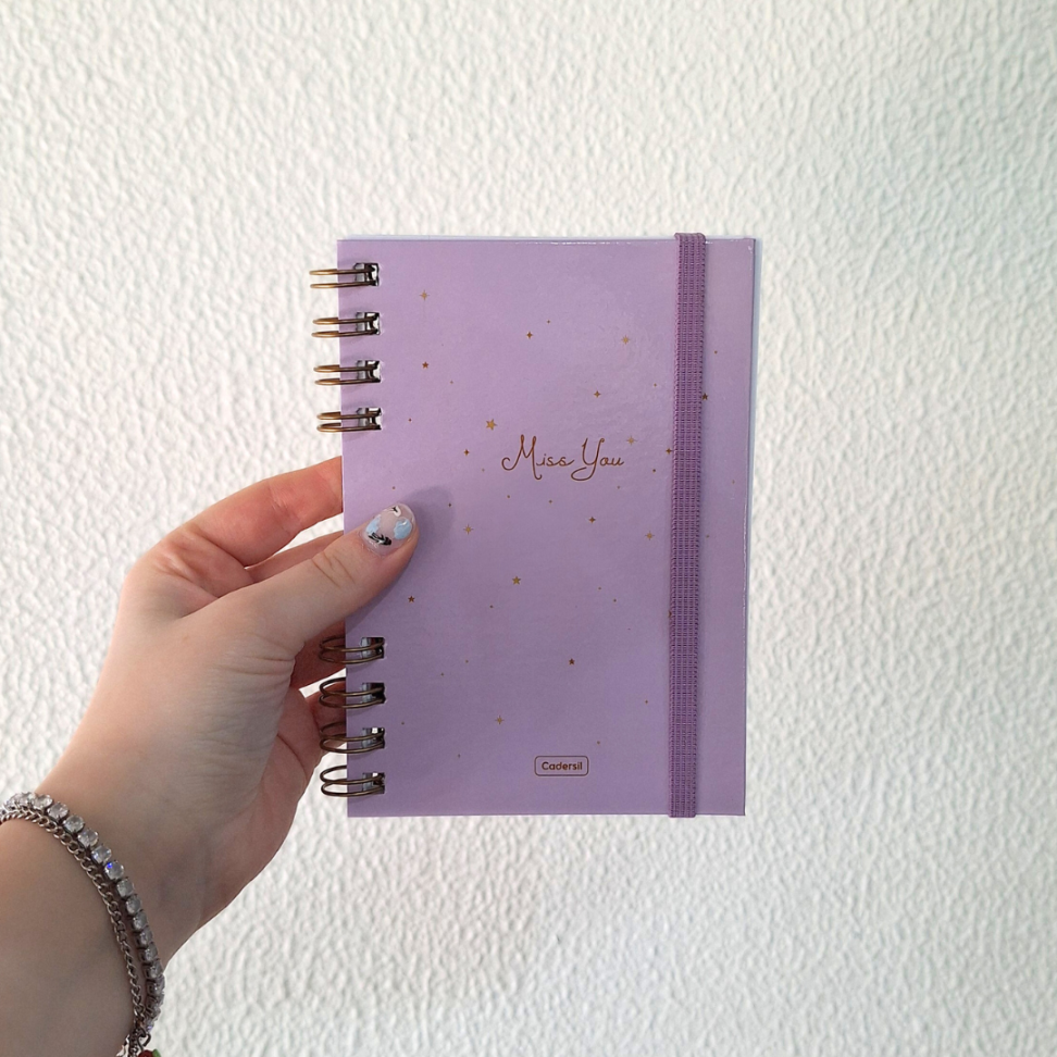 Caderneta com Espiral Miss You Cadersil - #7