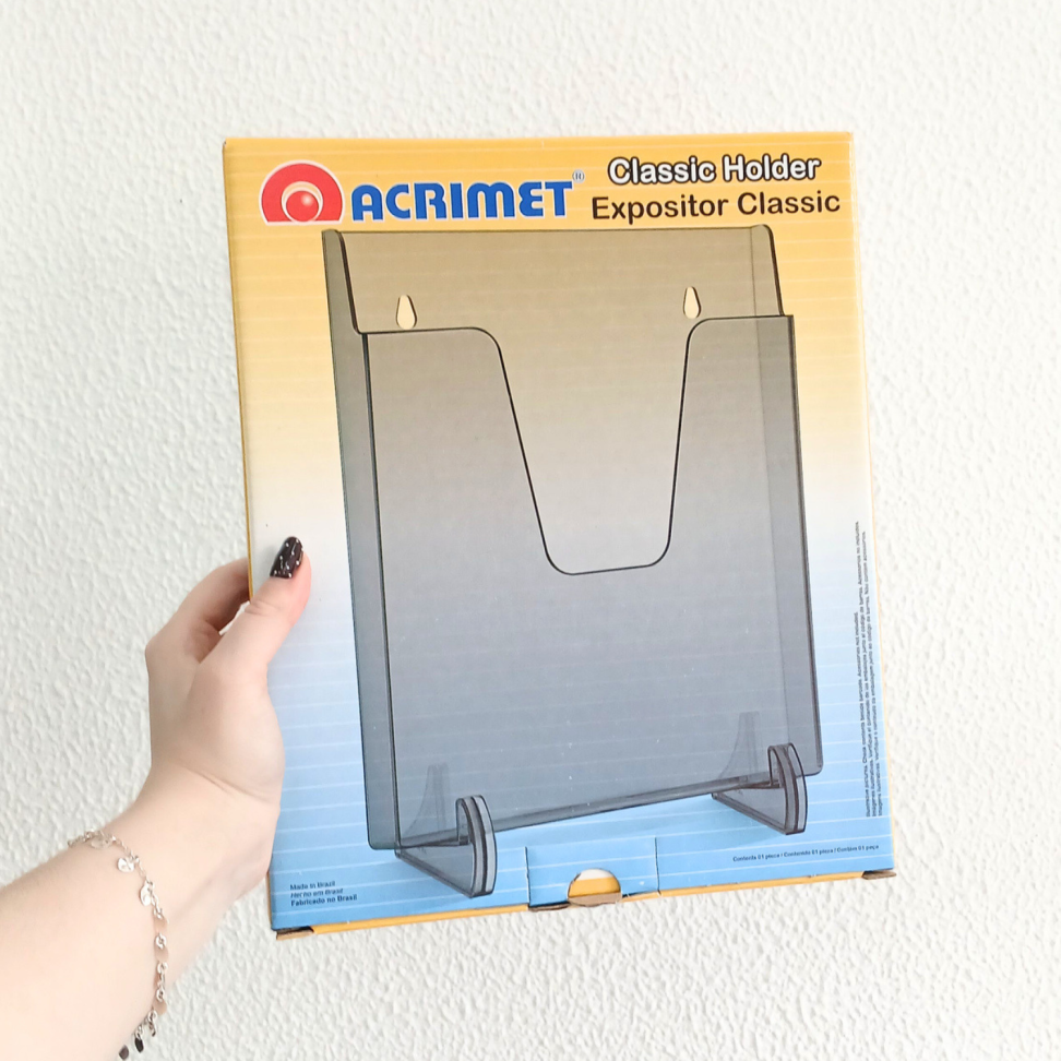 Expositor Vertical Acrílico Cristal Classic Acrimet - #2