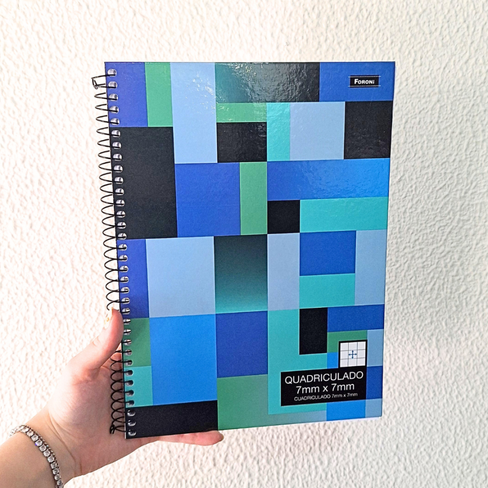 Caderno Quadriculado 7mm x 7mm Foroni - #1