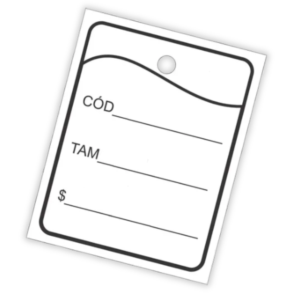 Etiqueta para Tag 1000 Unidades 30mm x 40mm Grespan - #5