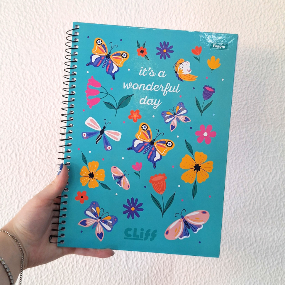 Caderno com Espiral Universitário Cliff Feminino 1 Matéria Foroni - #10