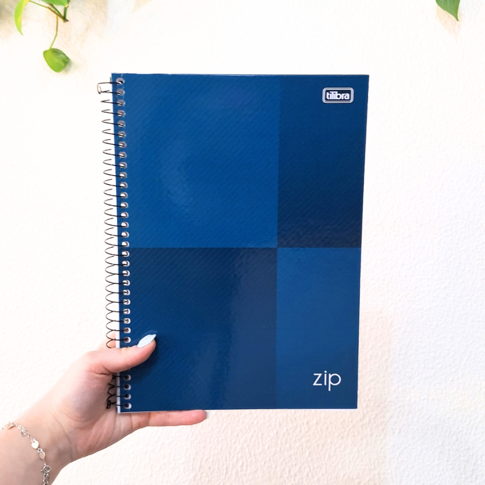 Caderno com Espiral Universitário 1 Matéria Zip B Tilibra - #9