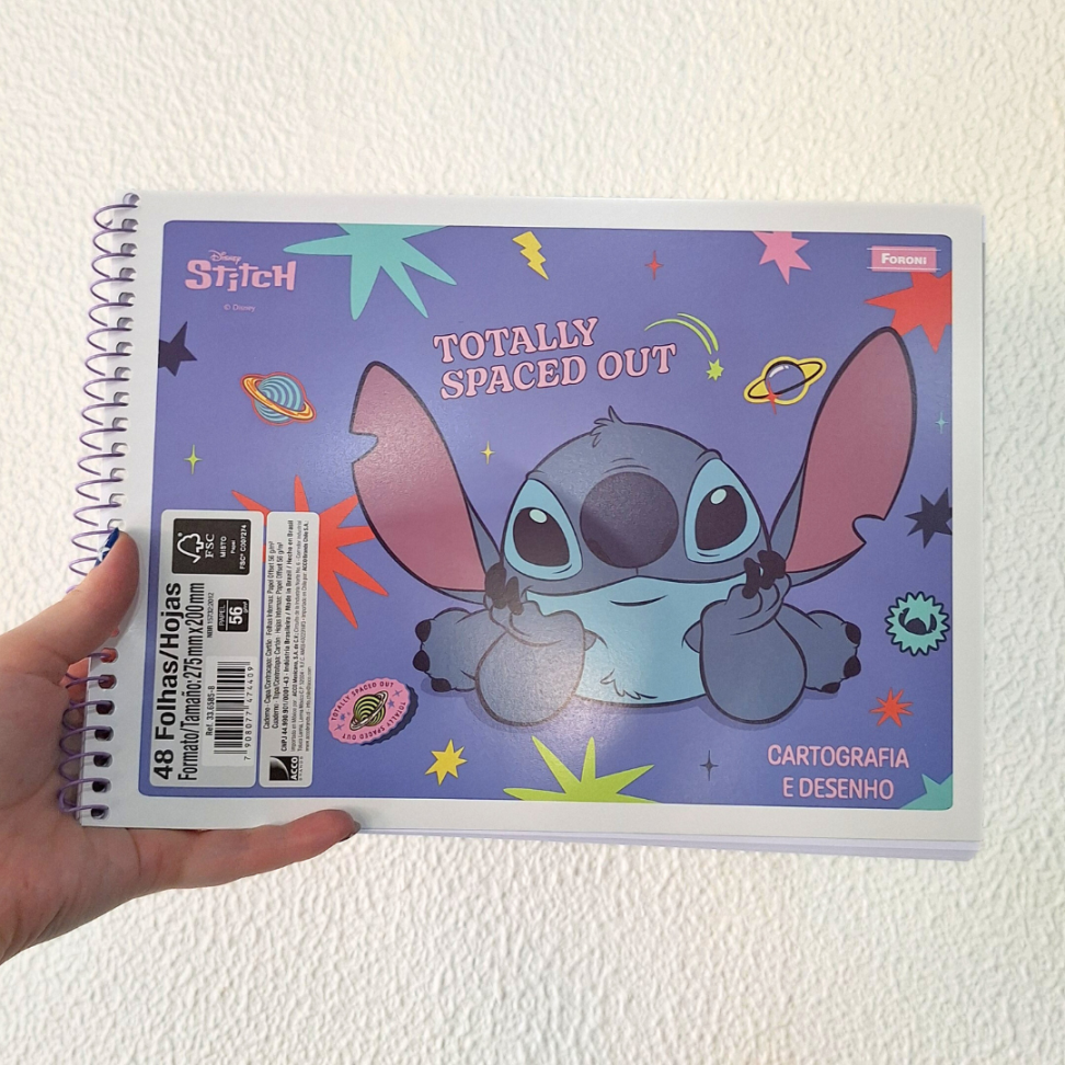 Caderno de Cartografia e Desenho Capa Flexível Stitch Foroni - #5