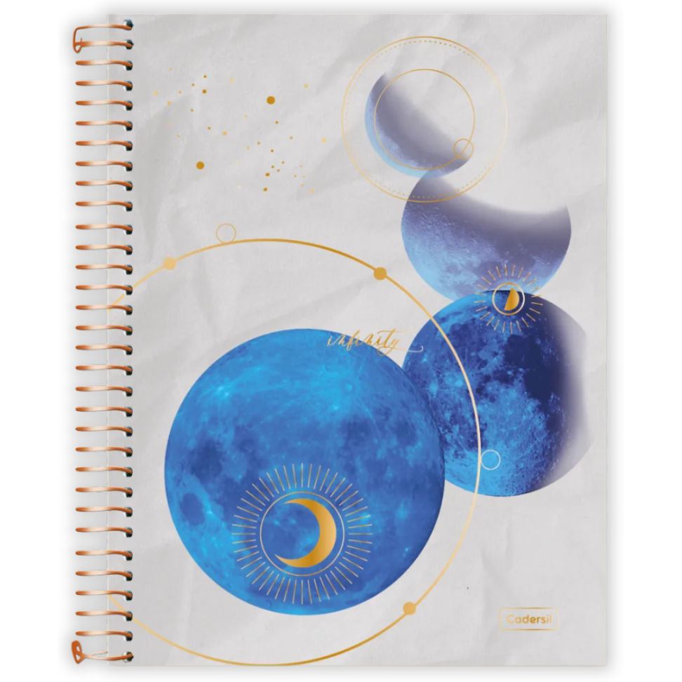Caderno com Espiral Universitário Infinity 1 Matéria Cadersil - #5