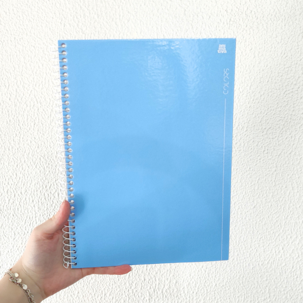 Caderno com Espiral Universitário Colors 1 Matéria Animativa - #5