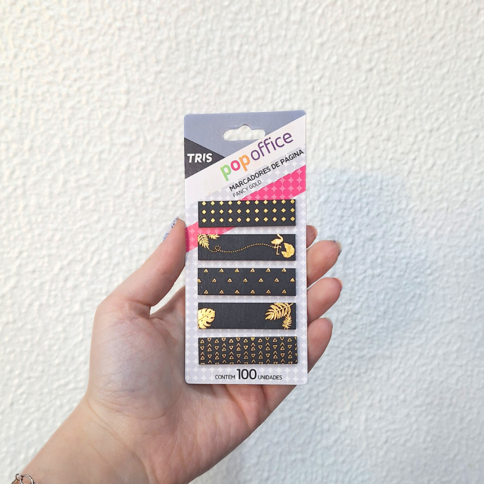Marcadores de Página Fancy Gold Pop Office Tris - #1