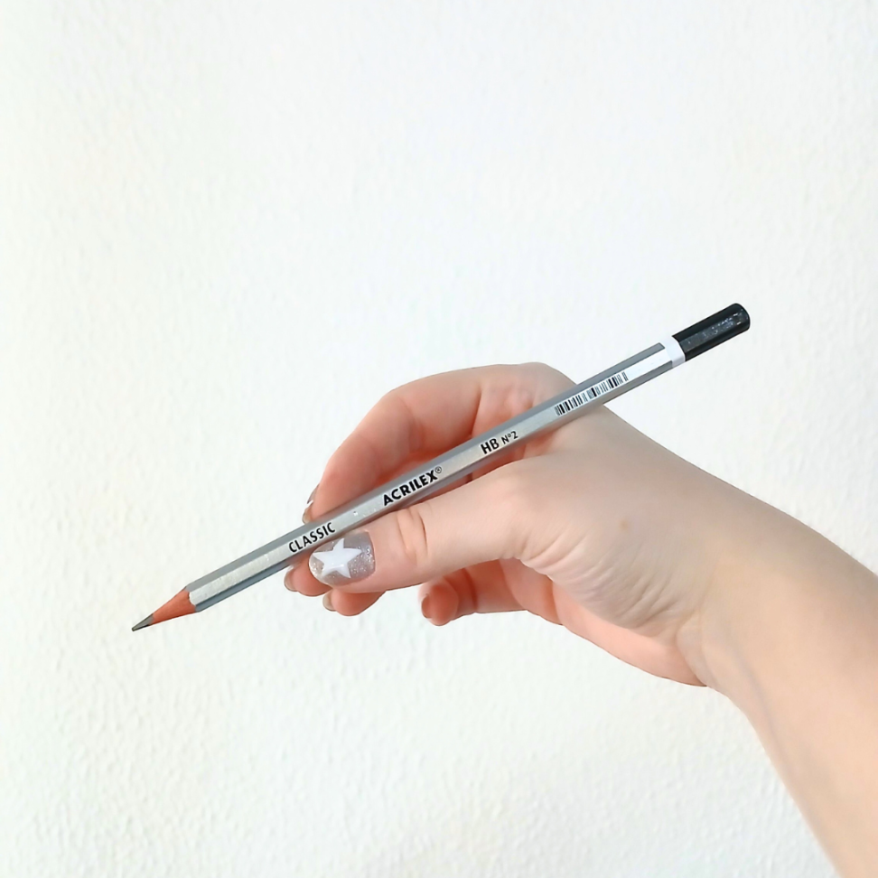 Lápis Grafite de Escrever Sextavado Classic Acrilex - #2