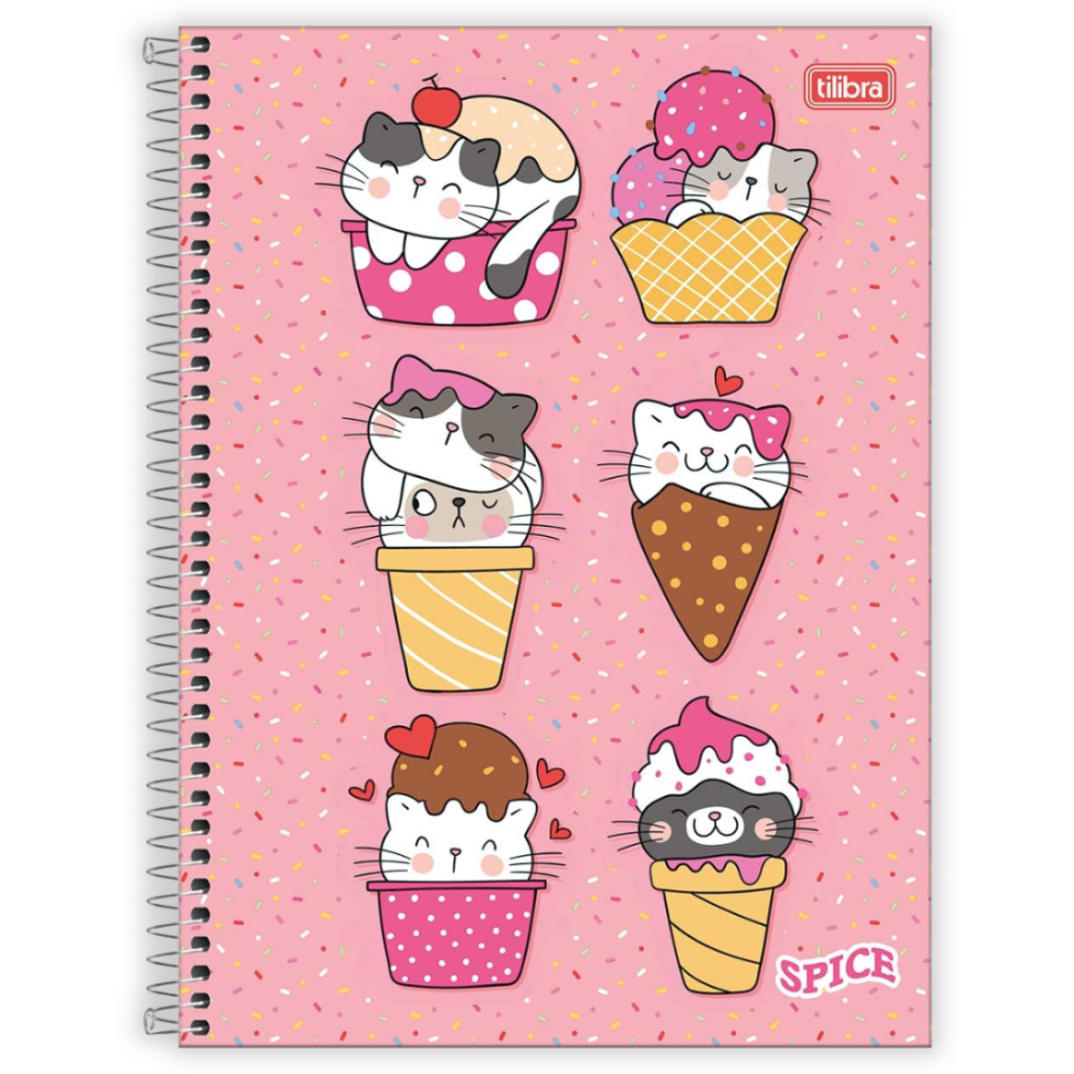Caderno com Espiral Universitário 1 Matéria Spice Feminino Tilibra - #2