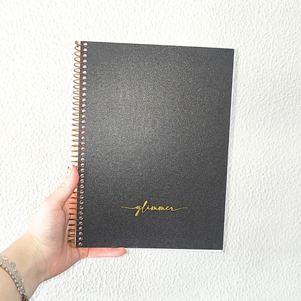 Caderno com Espiral Colegial Glimmer 1 Matéria Animativa - #1