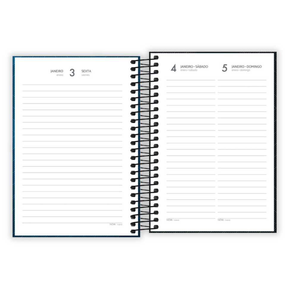 Agenda Executiva Espiral Diária Pequena Zip 2026 Tilibra - #6
