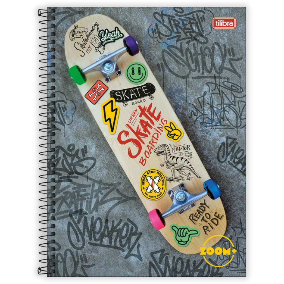 Caderno com Espiral Universitário 1 Matéria Zoom+ Masculino Tilibra - #1