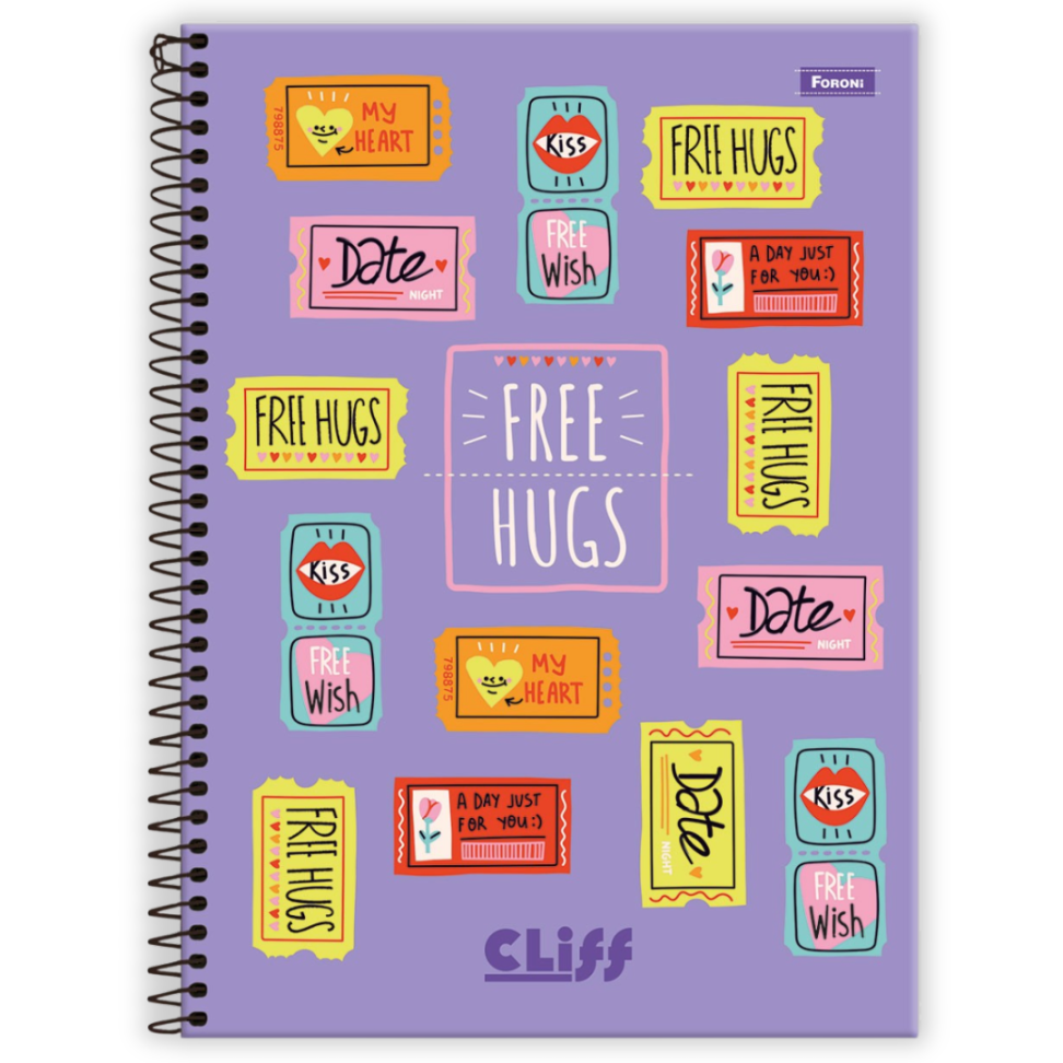 Caderno com Espiral Universitário Cliff Feminino 1 Matéria Foroni - #3