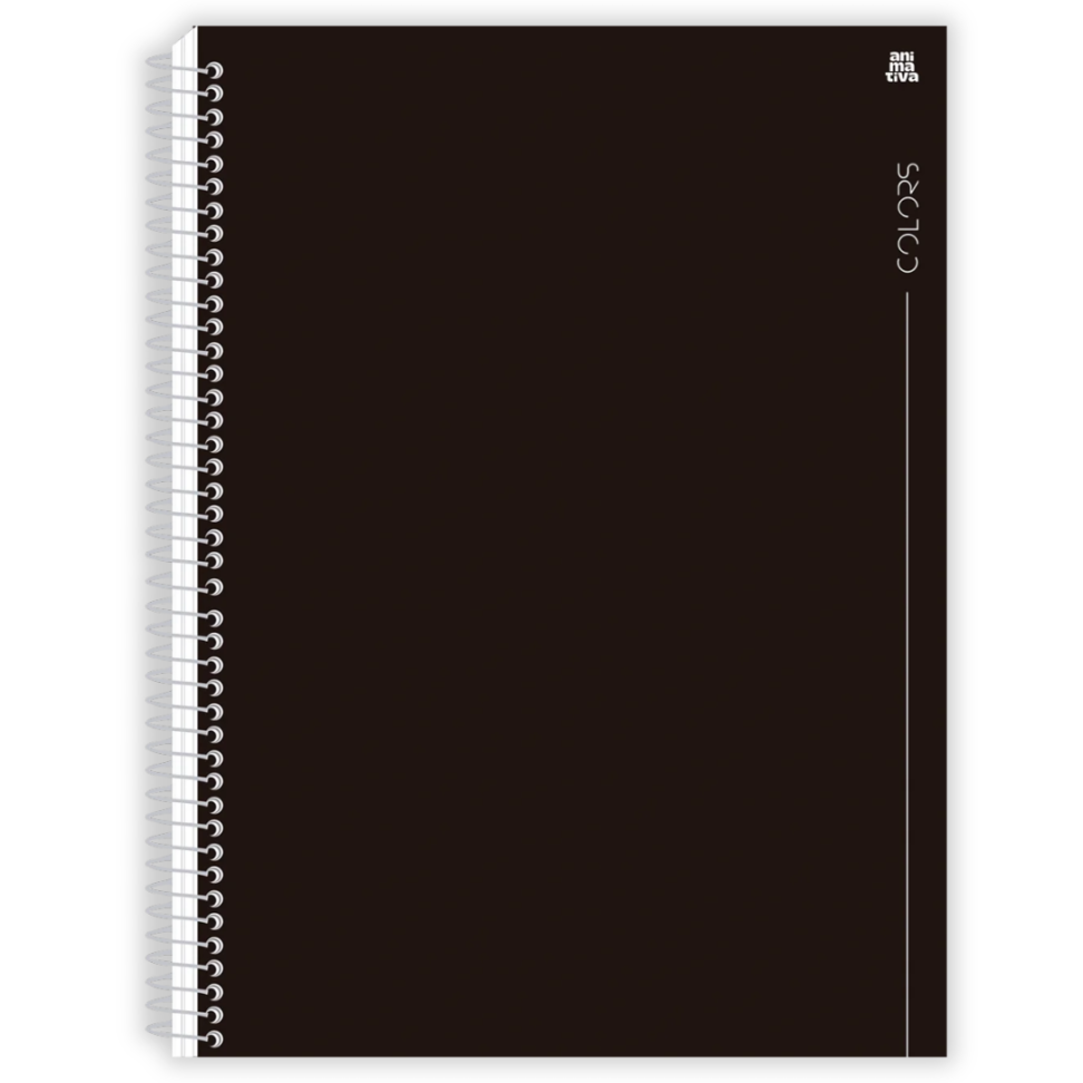 Caderno com Espiral Universitário Colors 1 Matéria Animativa - #4