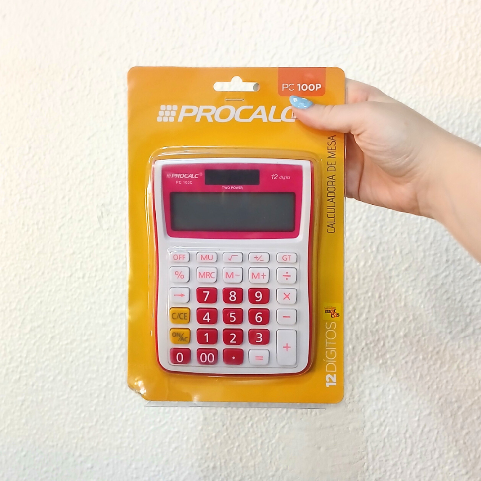 Calculadora de Mesa PC100PK Procalc - #3