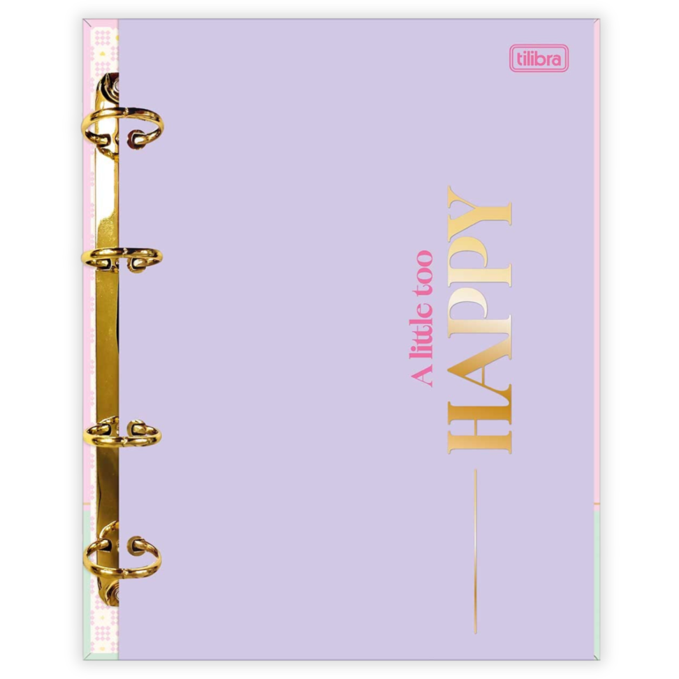 Caderno Argolado Universitário 1 Matéria Happy Tilibra