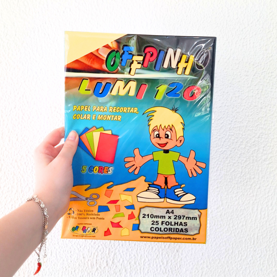 Bloco Lumi 5 Cores 25 Folhas A4 120g OffPinho Off Paper - #1