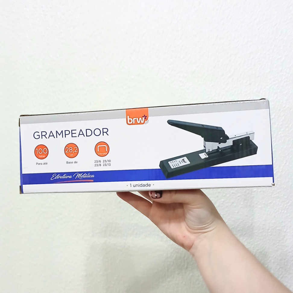 Grampeador 100 Folhas Estrutura Metálica GP4000 BRW - #3