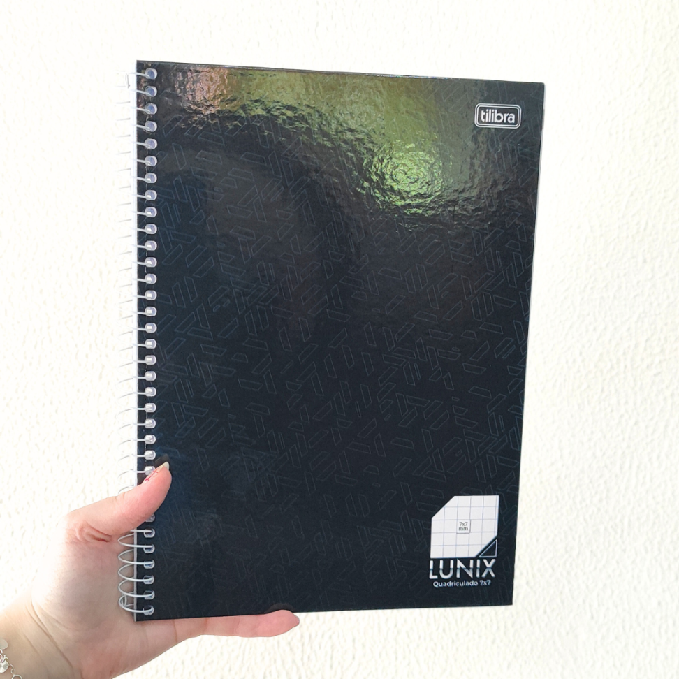 Caderno com Espiral Caligrafia Lunix Tilibra - #8