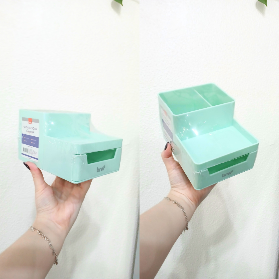 Organizador com Gaveta Acrílico Pastel BRW - #6