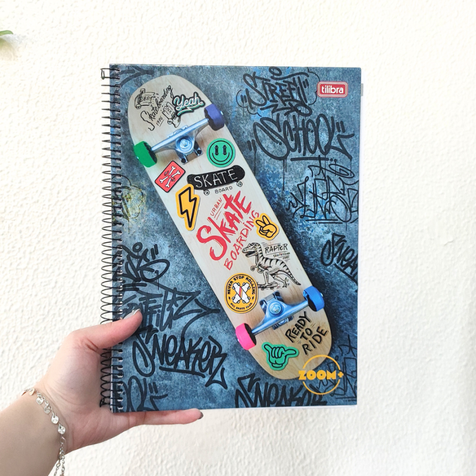 Caderno com Espiral Universitário 1 Matéria Zoom+ Masculino Tilibra - #1