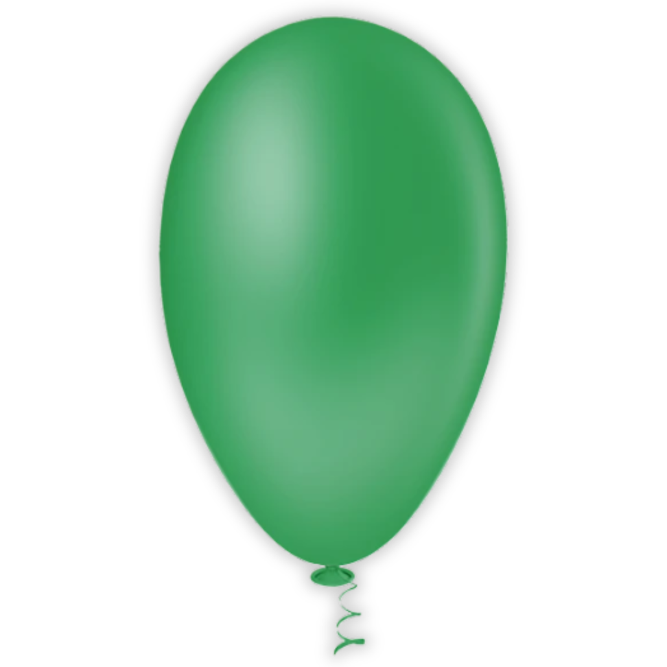 Balões Pera Liso Verde Bandeira N.7 50 Unidades Granfesta Pic Pic - #2