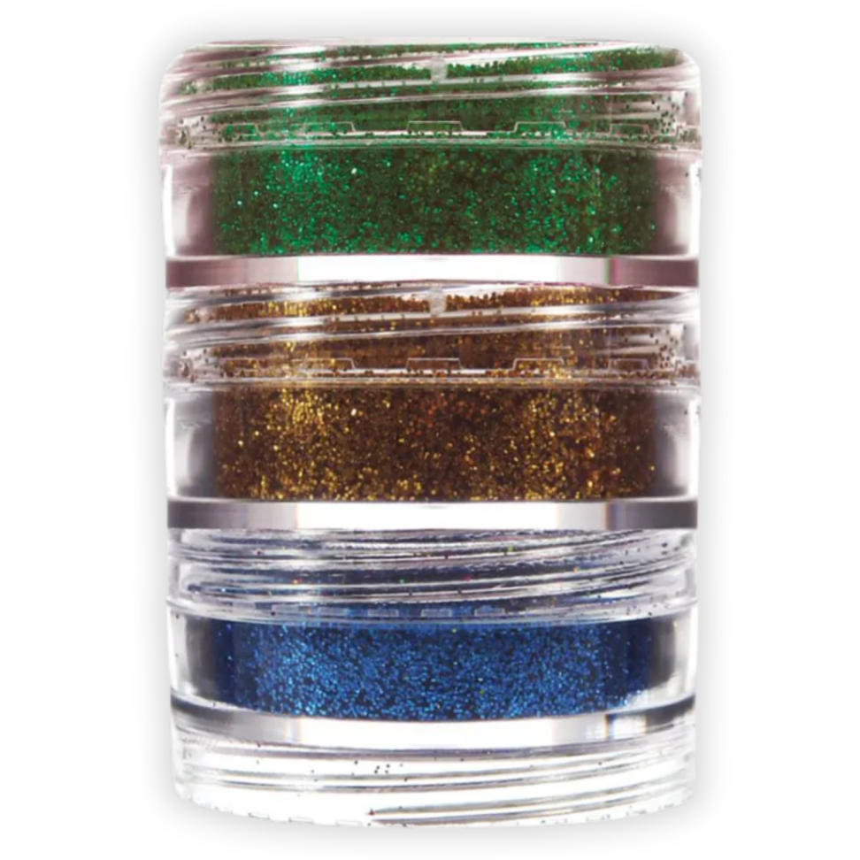 Tinta Facial Glitter Cremoso 3 Cores Brasil Torcida ColorMake