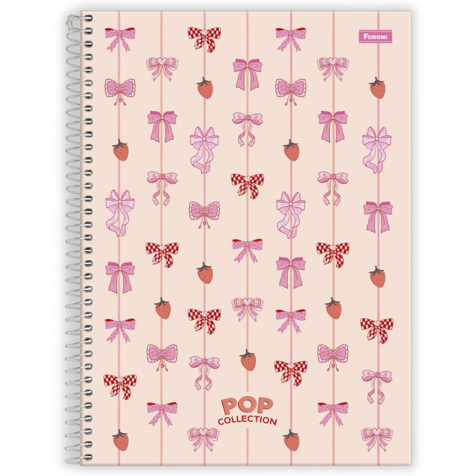 Caderno com Espiral Universitário Pop Collection 1 Matéria Foroni - #1