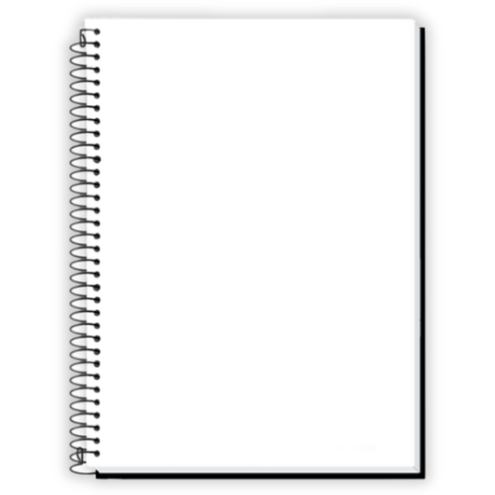 Caderno com Espiral Pequeno 1/4 Sem Pauta Neutro Tamoio - #1