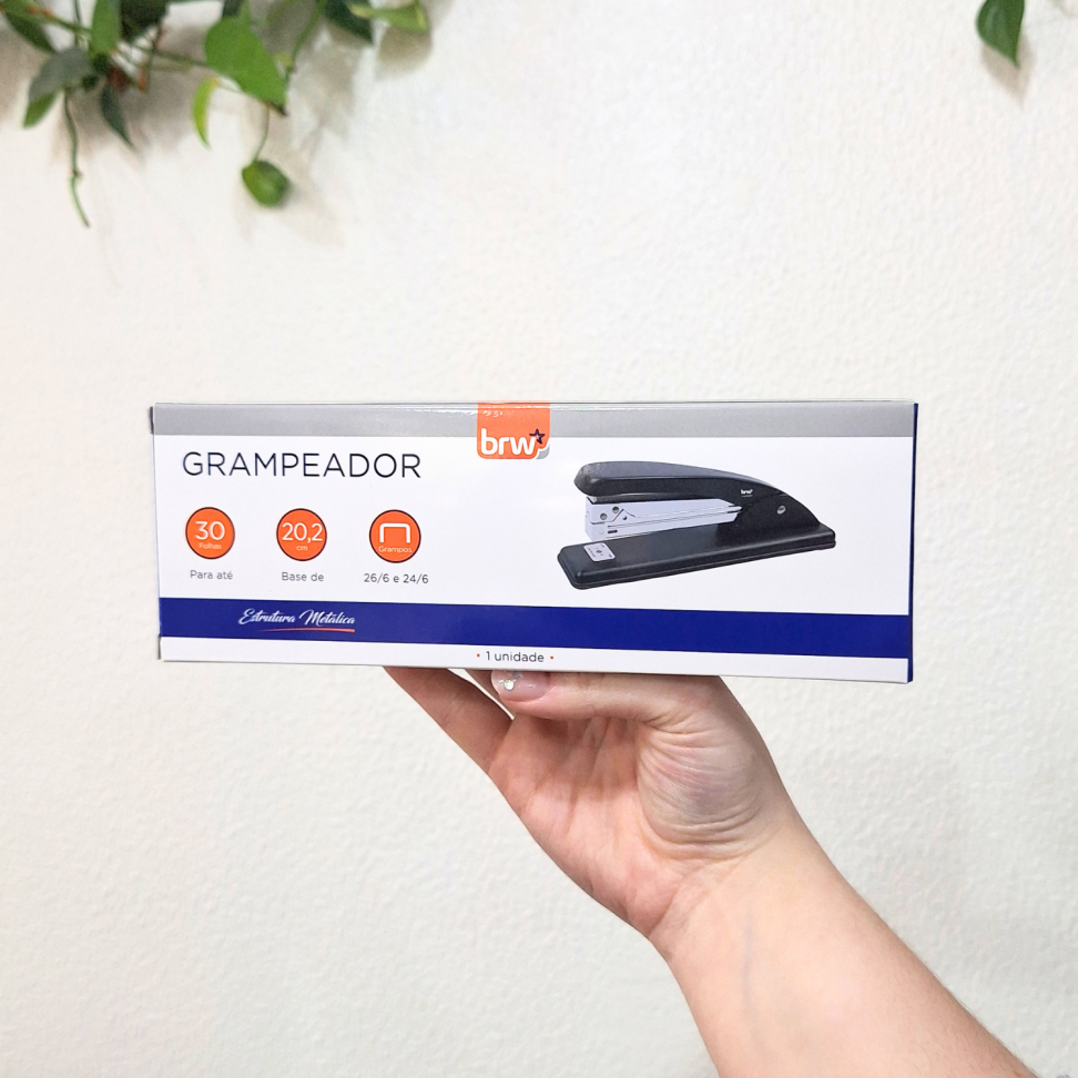 Grampeador 30 Folhas Estrutura Metálica GP3000 BRW - #3