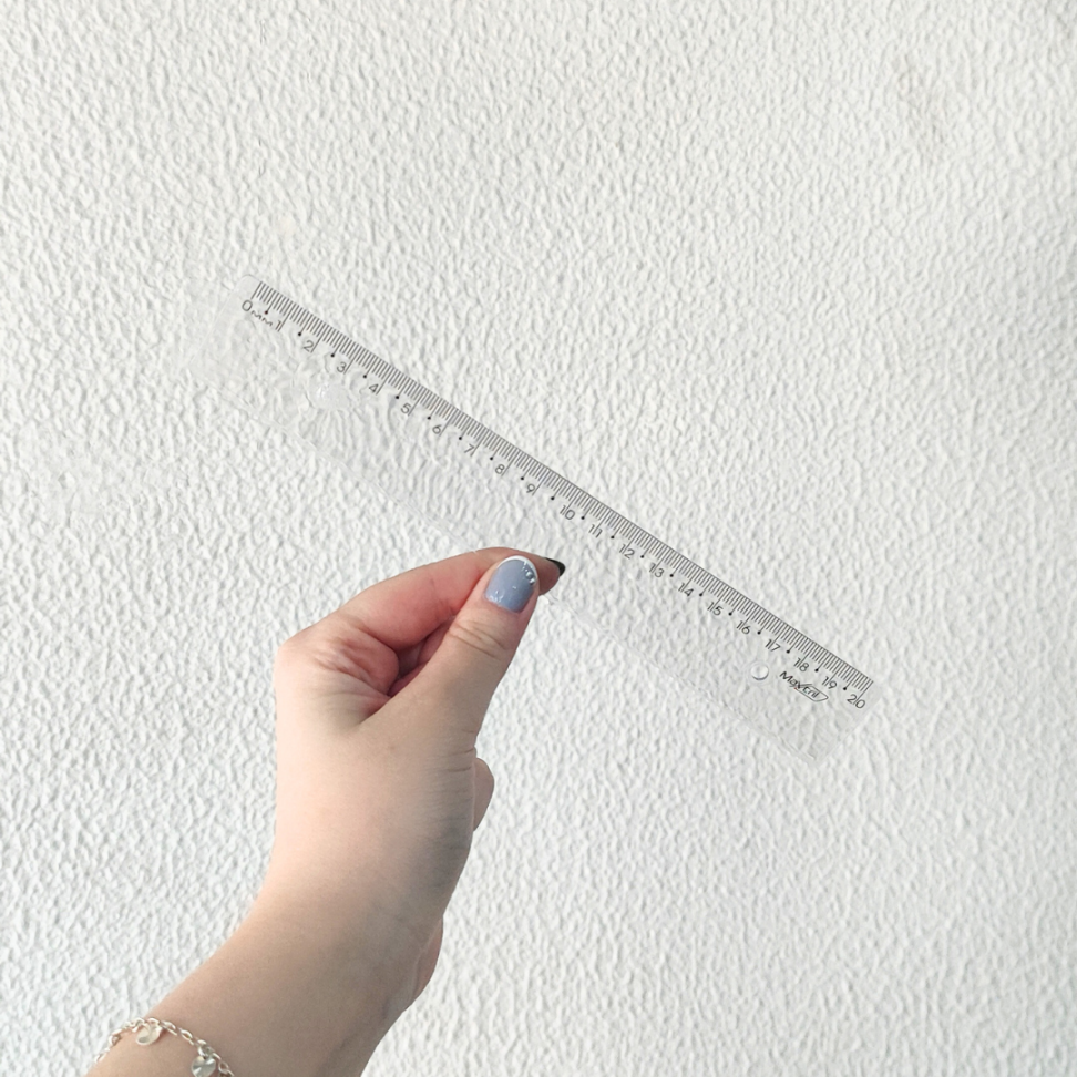 Régua Plástica Cristal 20cm Maxcril - #1