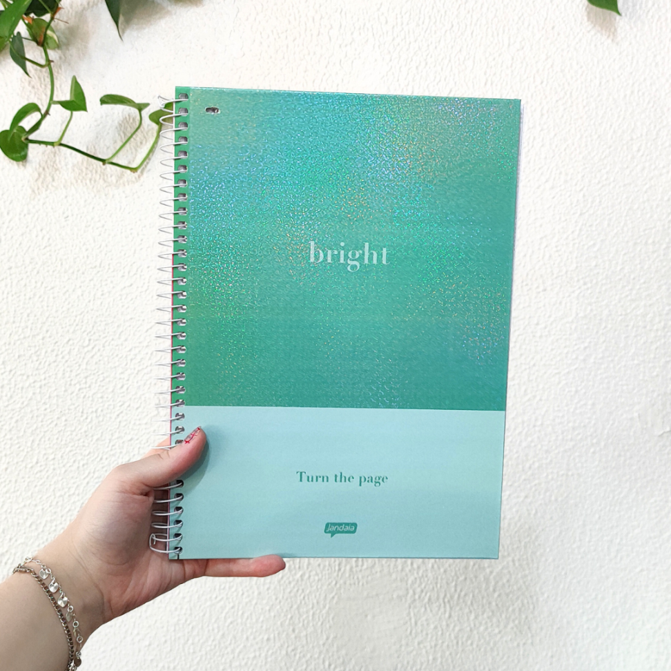 Caderno com Espiral Universitário Bright 1 Matéria Jandaia - #1