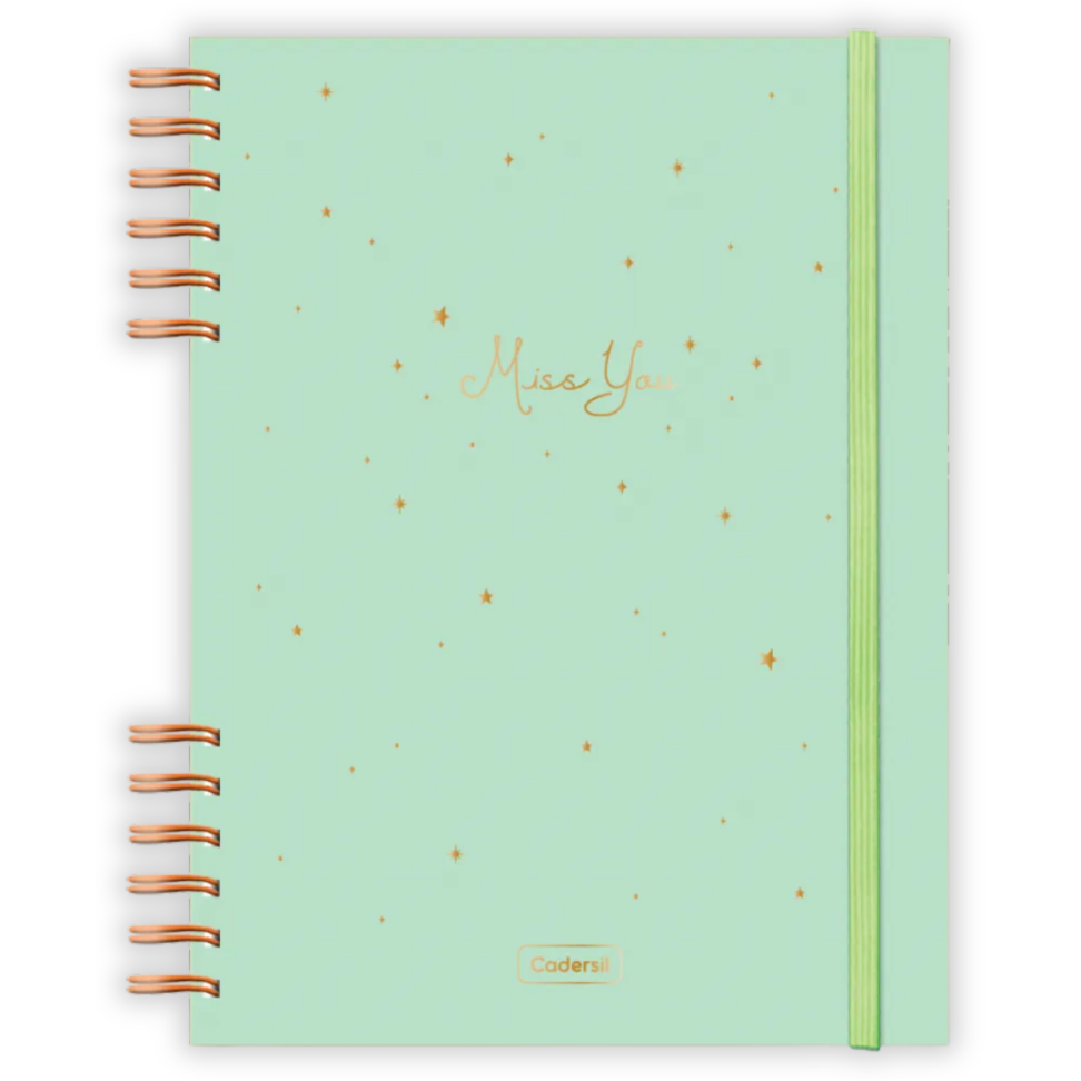 Caderno Criativo com Espiral Colegial Miss You Cadersil - #3