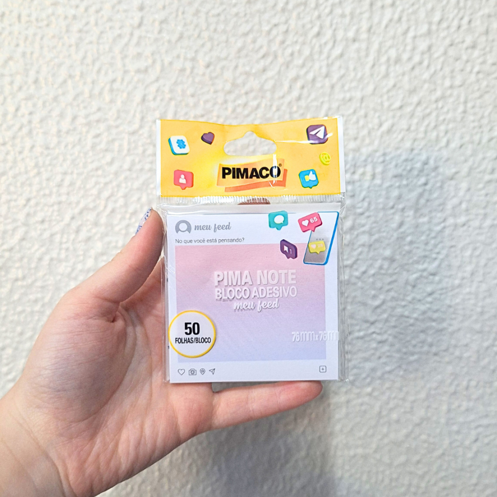 Bloco Adesivo Pima Note 76mm x 76mm My Feed Pimaco - #1