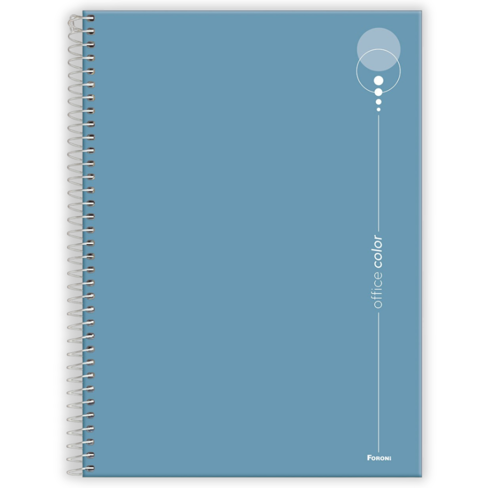 Caderno com Espiral Universitário Office Color 1 Matéria Foroni - #3