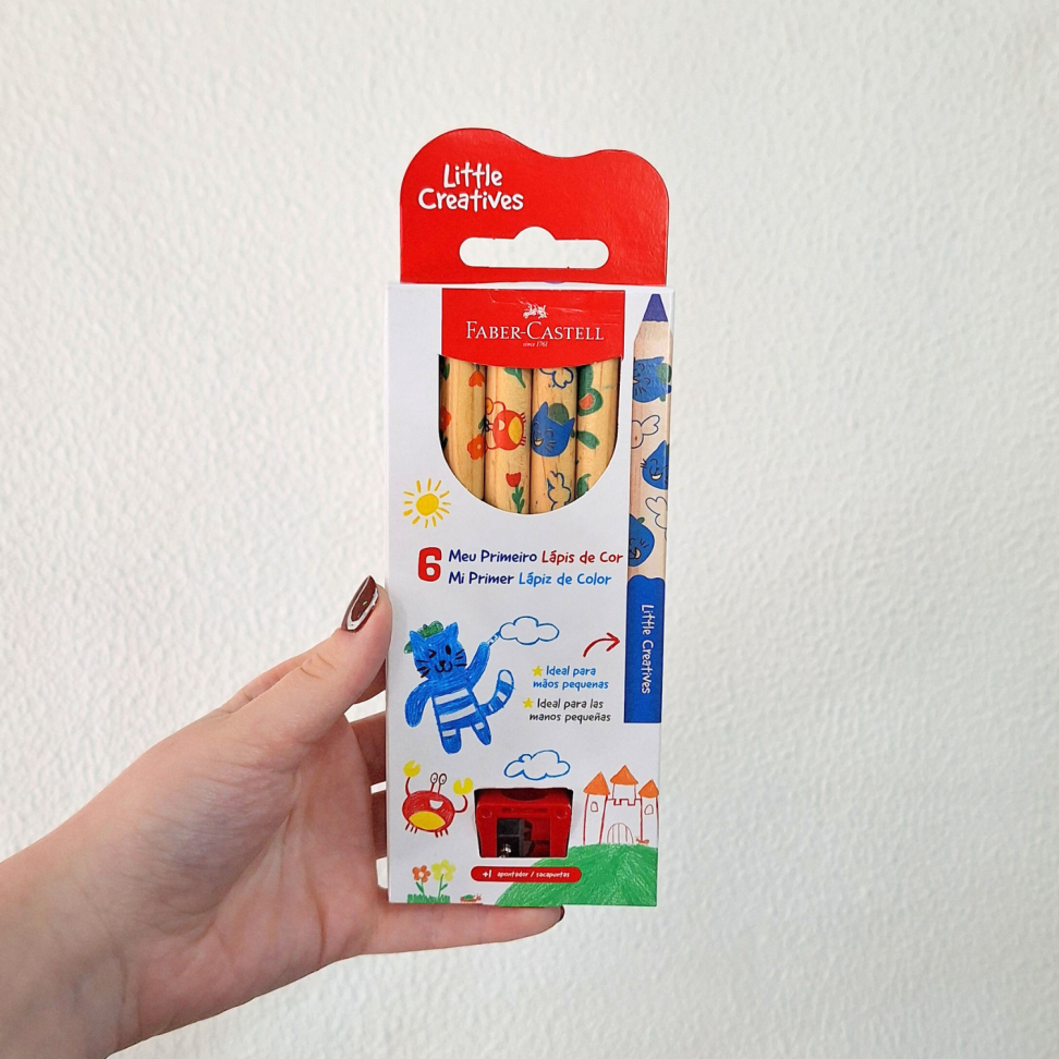 Meu Primeiro Lápis de Cor 6 Cores + 1 Apontador Little Creatives Faber-Castell - #3